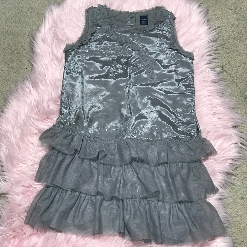 GAP Girls Grey Silver Dress Size 5
